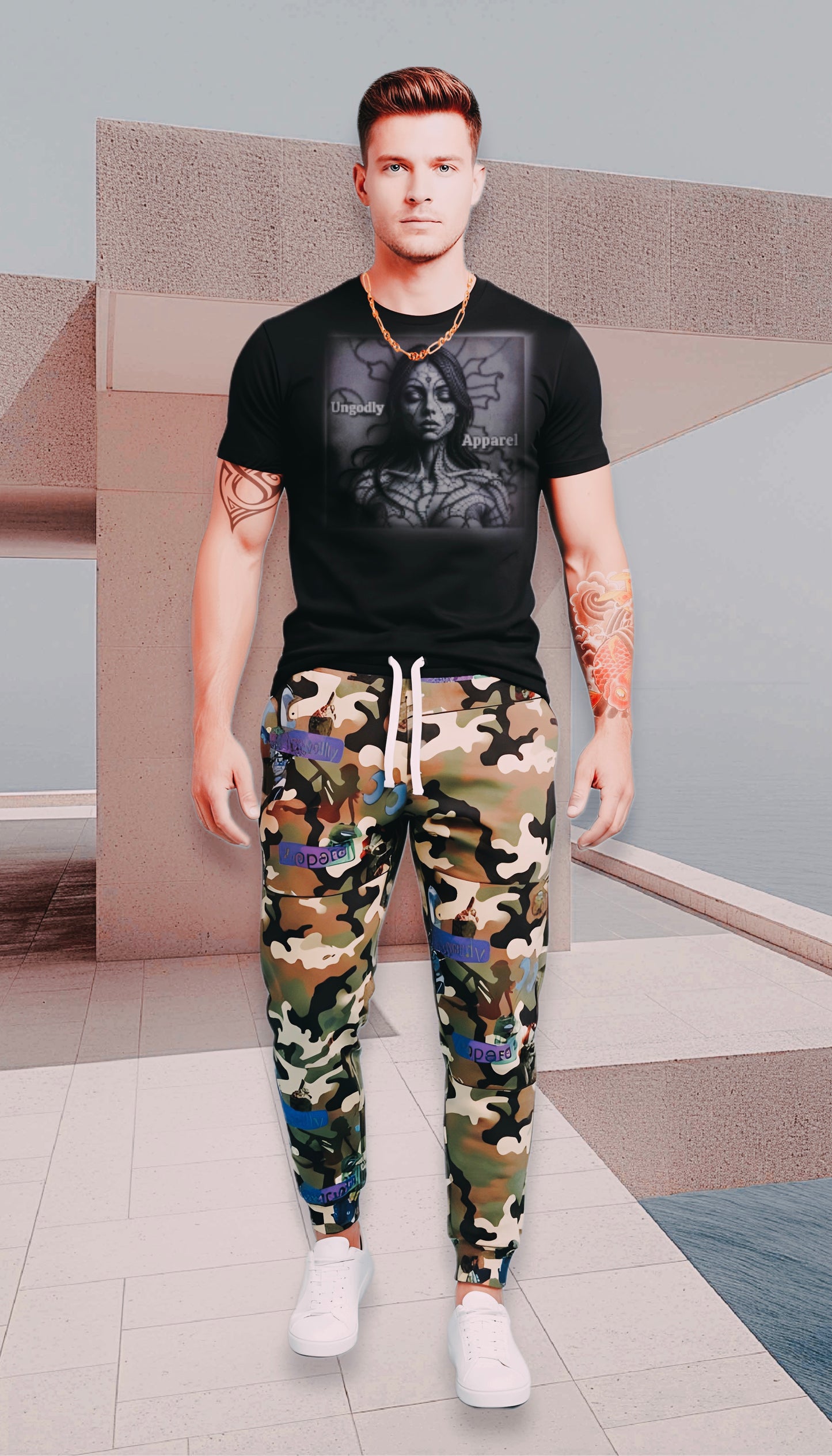 Camo All-Over Print Unisex Joggers — Urban Streetwear Athletic Sweatpants