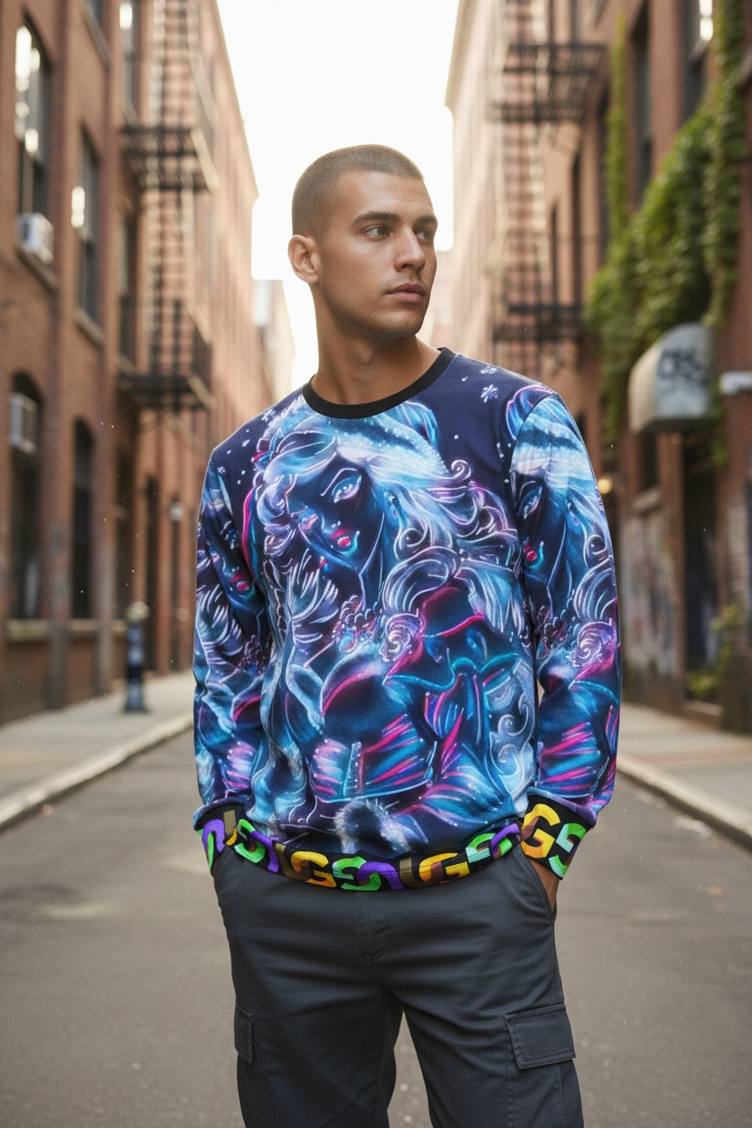 Neon Ms. Claus Long Sleeve Shirt