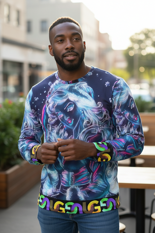 Neon Ms. Claus Long Sleeve Shirt