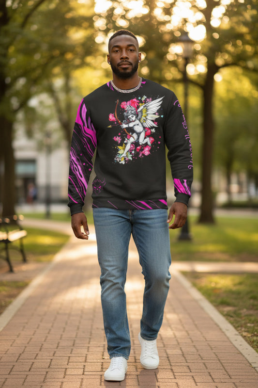 Valentine Cupid Heart Unisex Sweatshirt