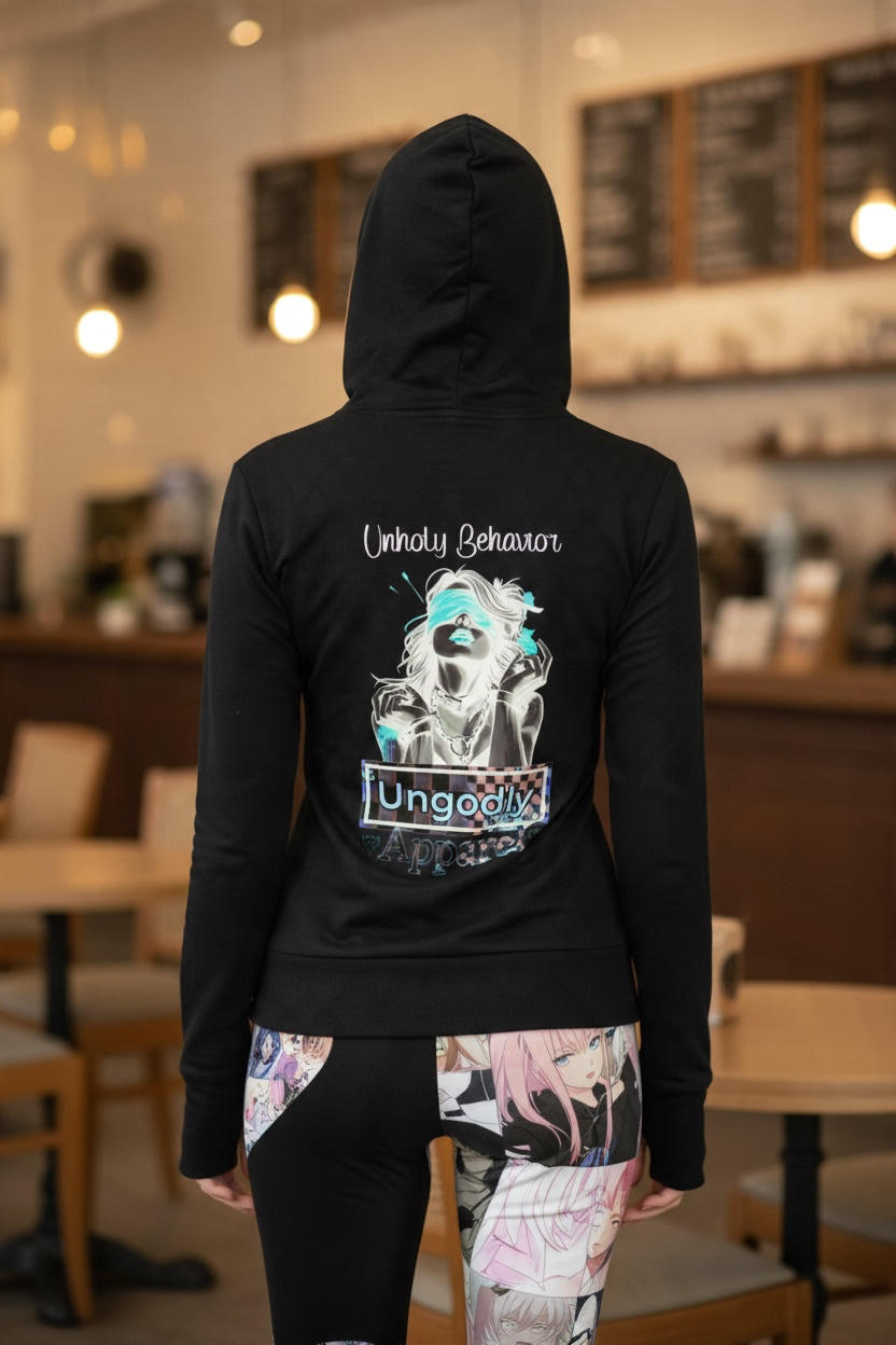 "Unholy Behavior/Ungodly Apparel" Women’s Slim Half-Button T-Shirt