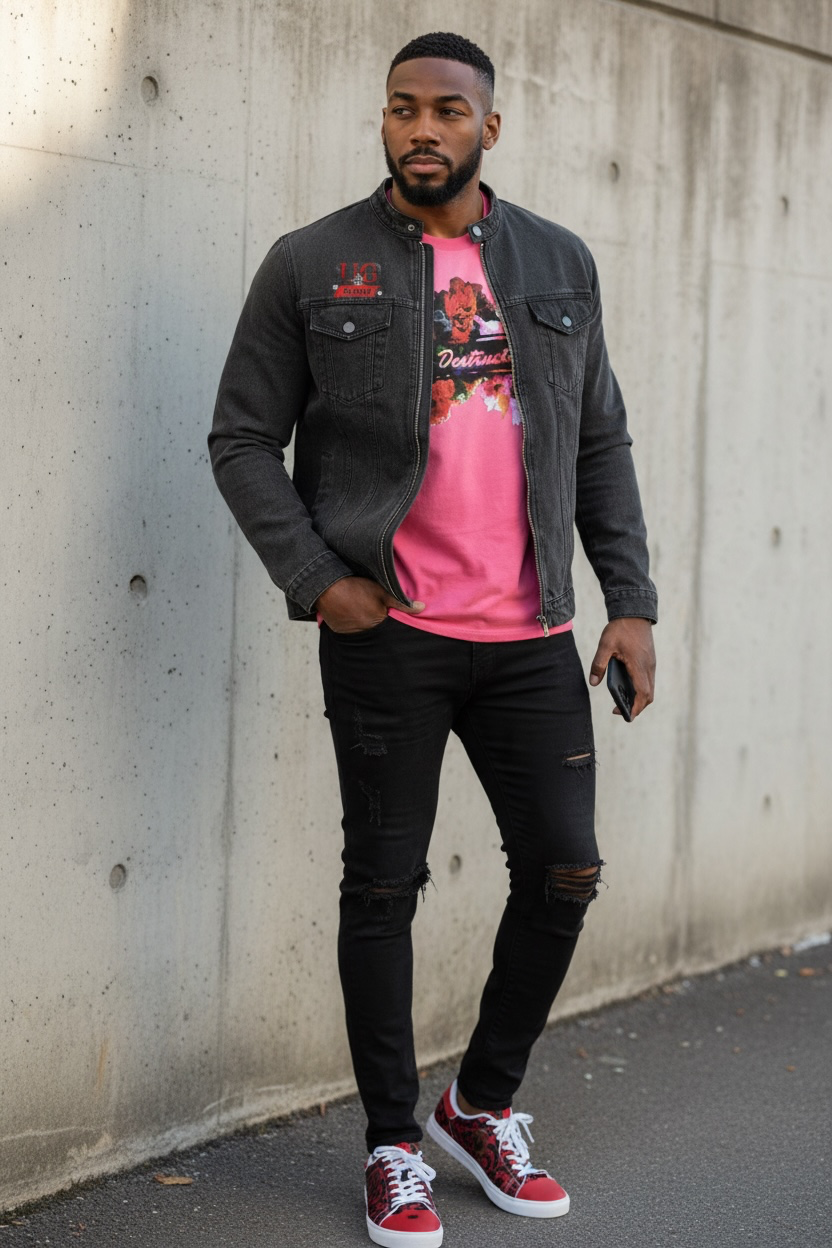 "UG Apparel Certified Chaos Dealer" Denim Vintage Washed Jacket