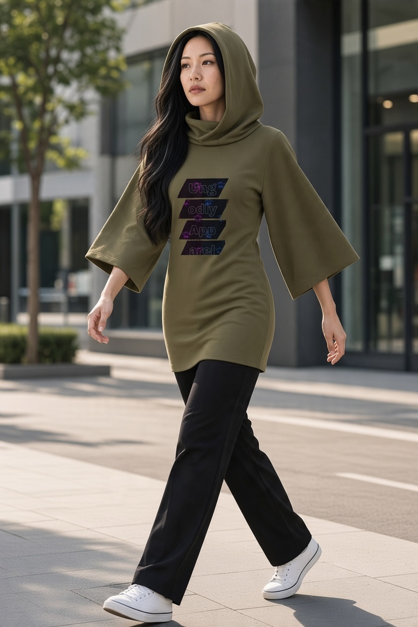 "Ungodly Apparel" Women’s Turtleneck Batwing T-Shirt