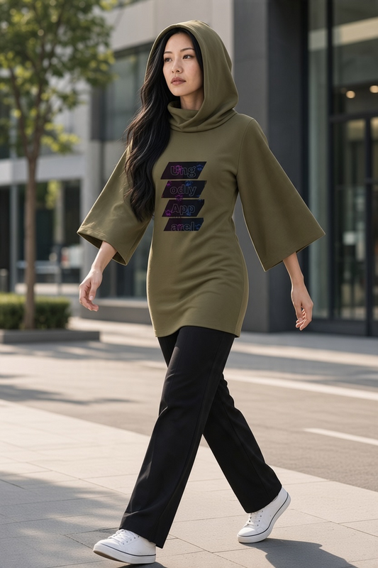 "Ungodly Apparel" Women’s Turtleneck Batwing T-Shirt