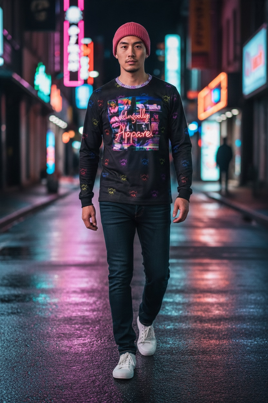 "Too Wild to Restrain" Men's Long Sleeve Shirt