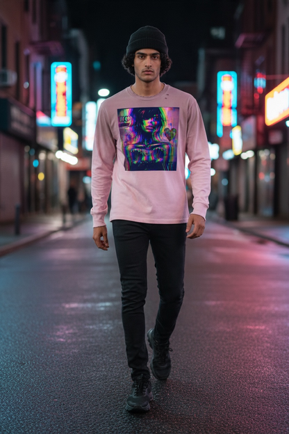 "Unchained Energy" Unisex Vintage Wash Layered T-Shirt