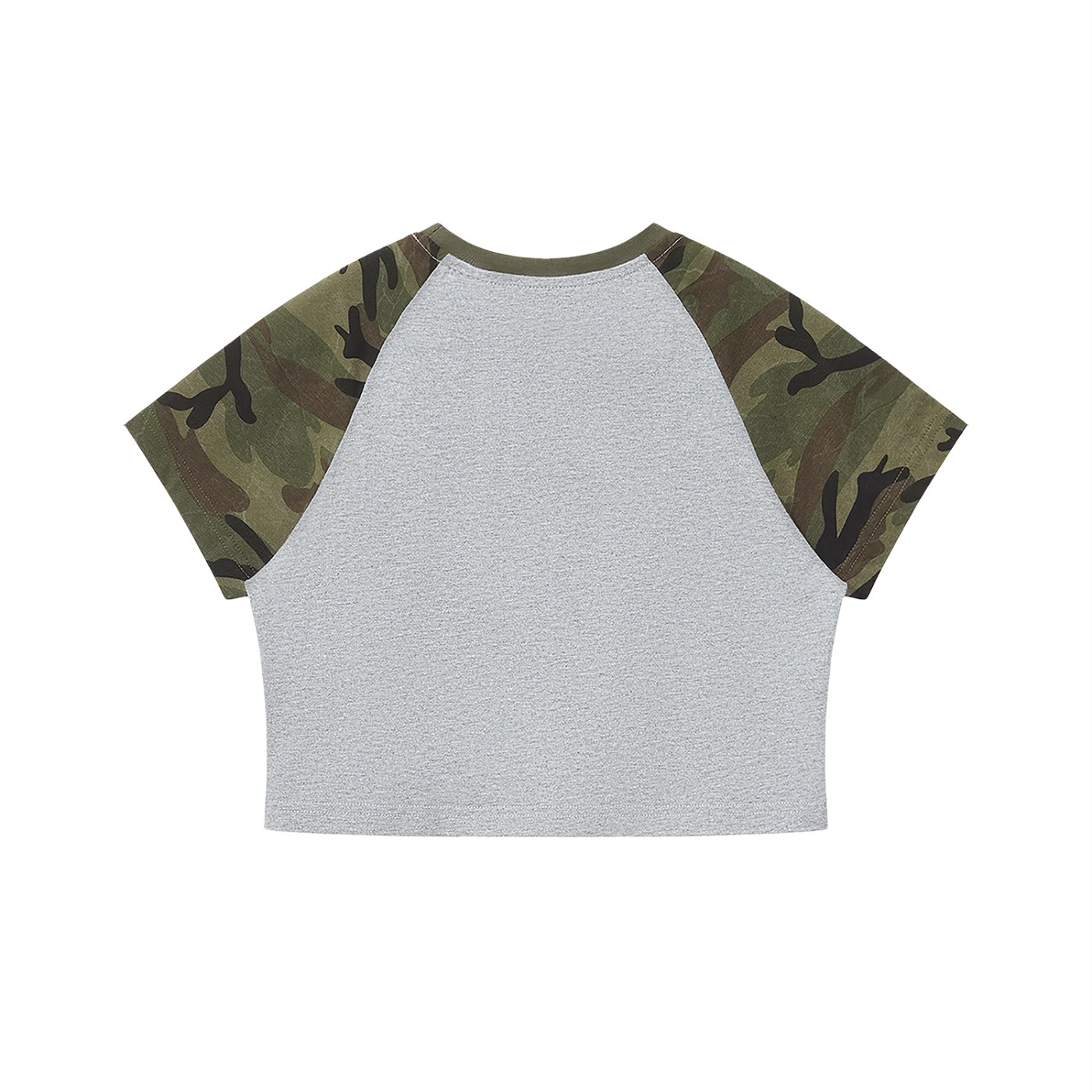 Women’s "UG Apparel" Camo Raglan Crop T-Shirt