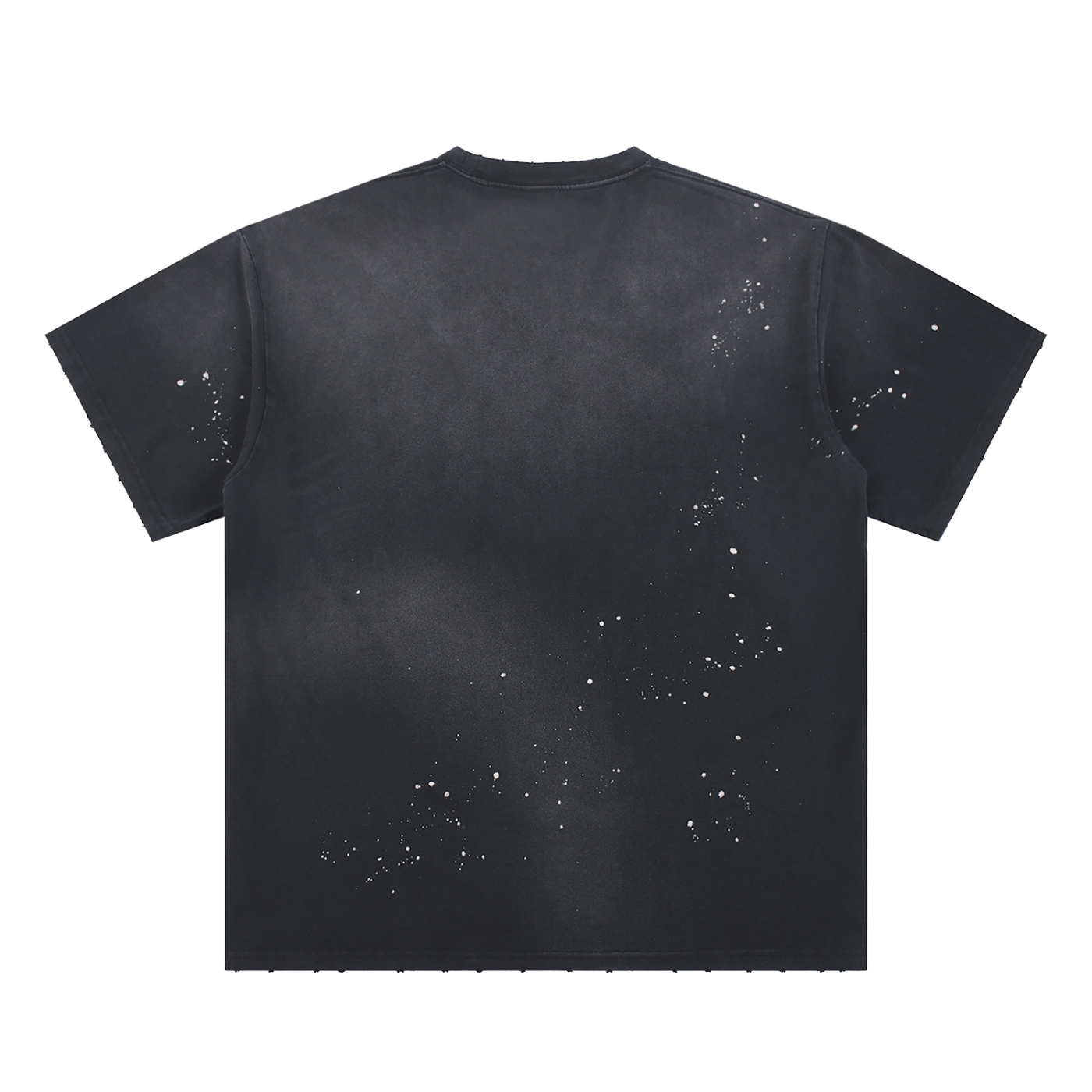 "Ungodly Apparel" Hand-Frayed Sunfade Paint Splatter T-Shirt