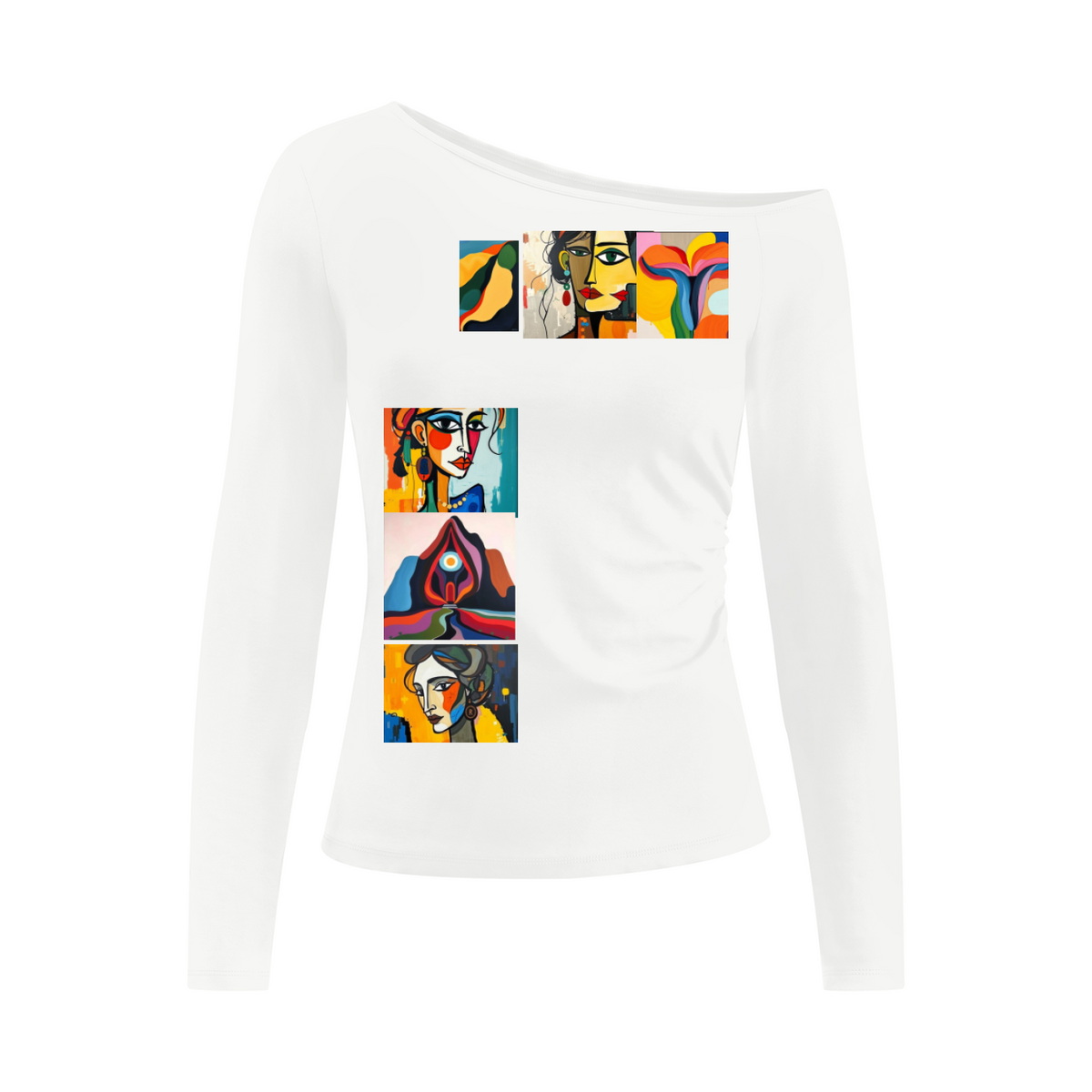 Ungodly Abstract Feminine Era Women’s Off-the-Shoulder T-Shirt