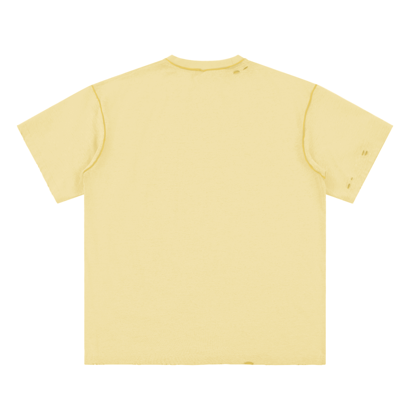 Money Talks, Excuses Walk; Hand-frayed Reversible T-shirt