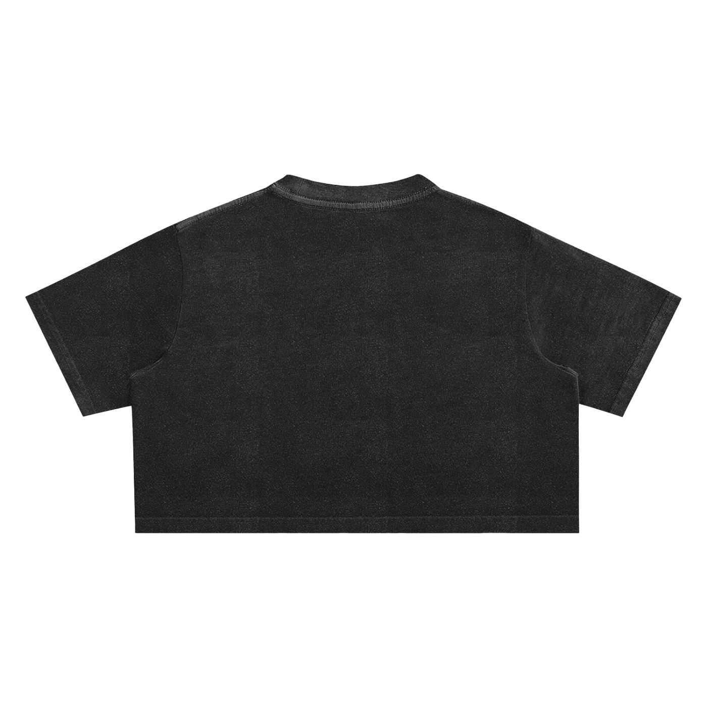 "Good vs Evil Abstract Art" Snow Washed Crop Top