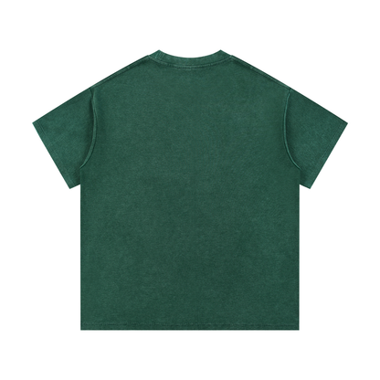"Motion Over Emotions" Mineral Wash Waffle Knit T-Shirt