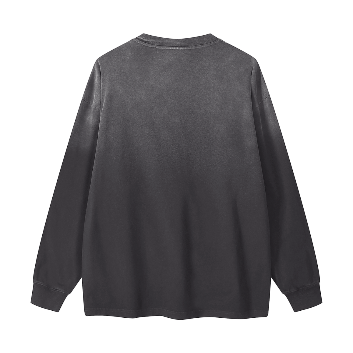 "Black/Gray Checkerboard UG Apparel" Gradient Washed Long Sleeve T-Shirt