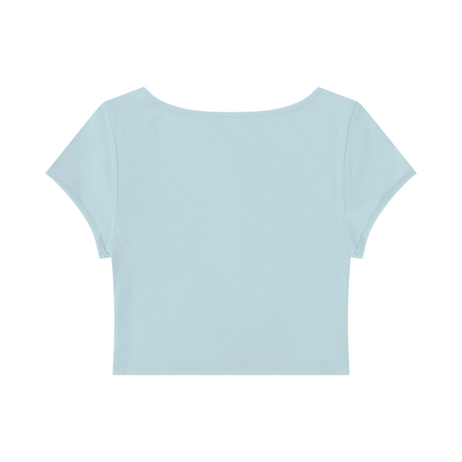 "Ungodly Apparel Bandana Font" Women's Slim Cap Sleeve Crop T-Shirt