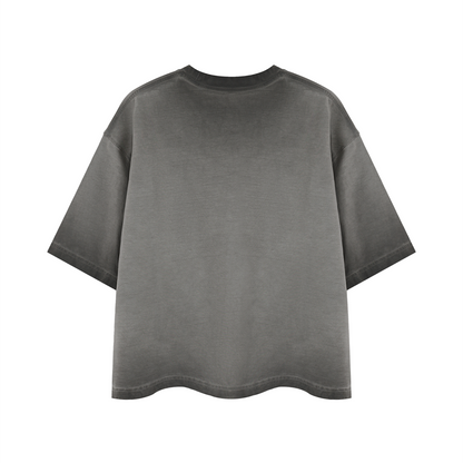 "Head on a Swivel" Unisex Reverse Dyed Boxy T-Shirt