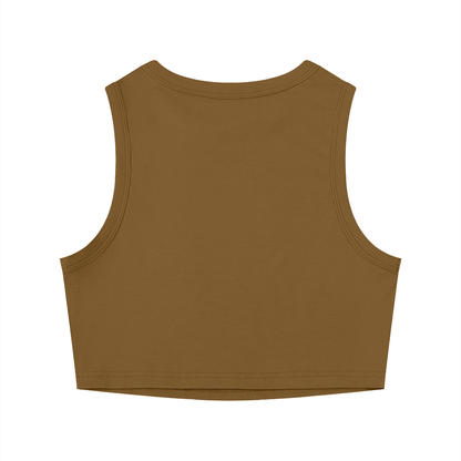 Women's "Ungodly Tiger" Tight Crewneck Crop Tank Top