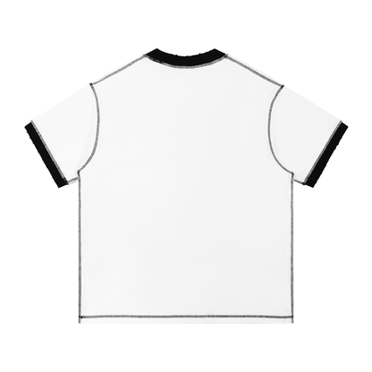 "Black and White UG Apparel" Contrast-Stitched Cotton T-Shirt