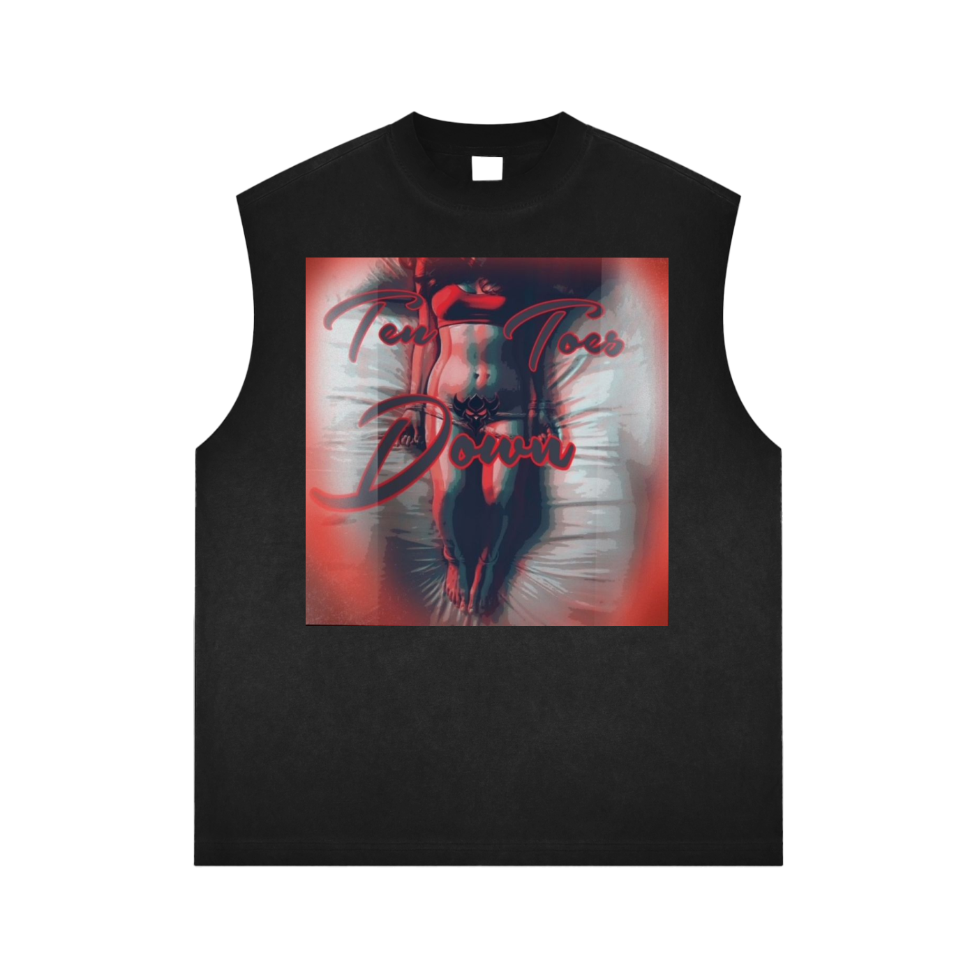 "Ten Toes Down" Reverse Washed Tank Top