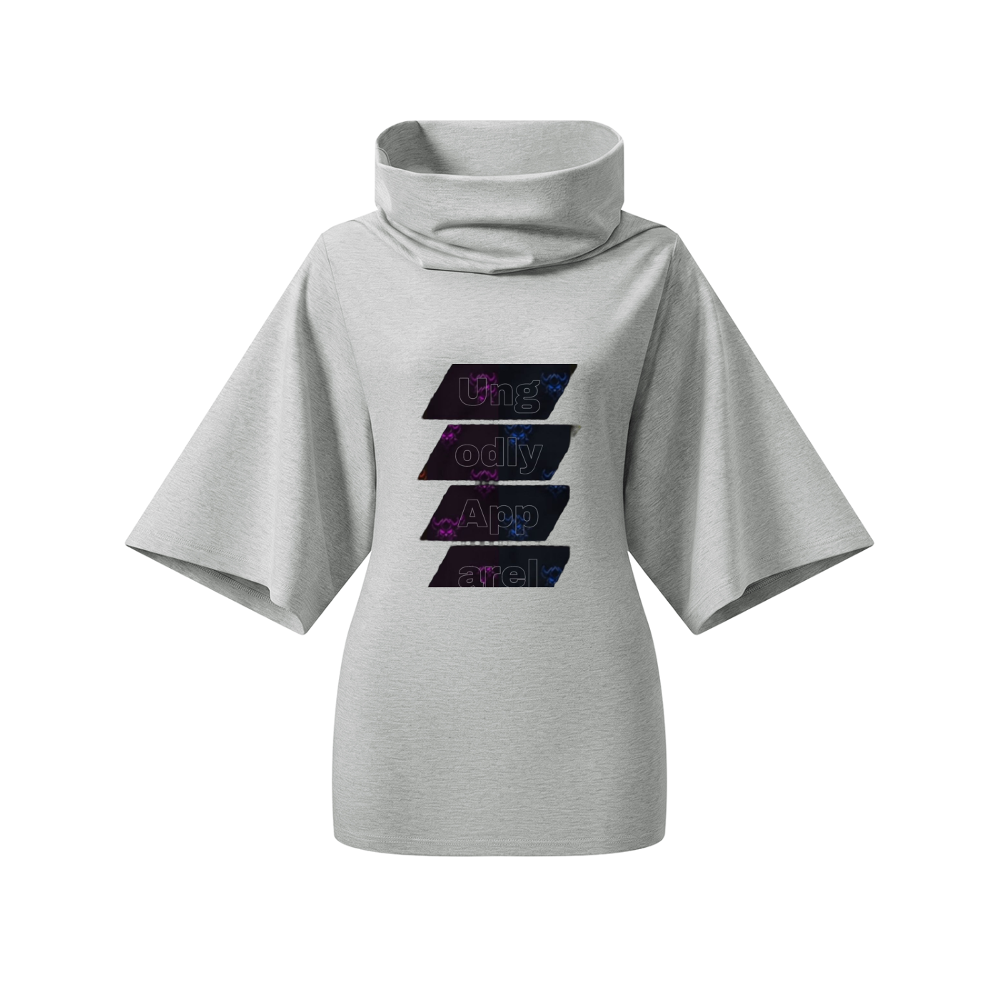 "Ungodly Apparel" Women’s Turtleneck Batwing T-Shirt