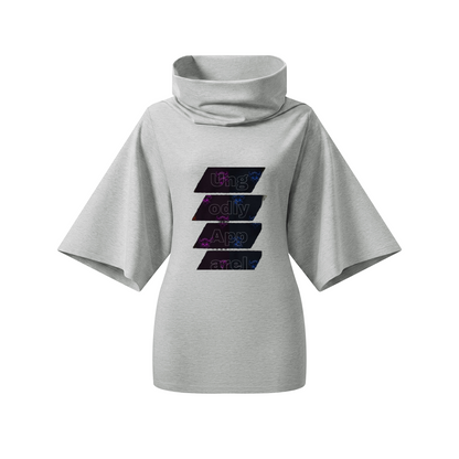 "Ungodly Apparel" Women’s Turtleneck Batwing T-Shirt