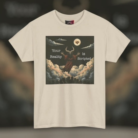 "Baal" Tee — "Your Reality Is Scripted" Graphic T-Shirt