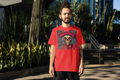 "Stuffed with Bad Decisions" Vintage-Inspired Scarecrow Skull Tee: Perfect for Halloween, Casual Wear, Gifts, Concerts, & Everyday Style