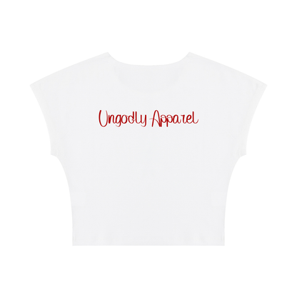 Women's Slim Crop T-Shirt "Villain Era"