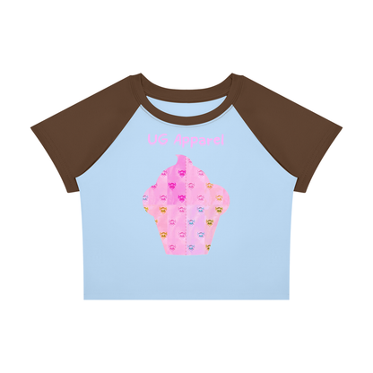 Women’s Raglan Color Block Baby T-Shirt "Ungodly Ice Cream"