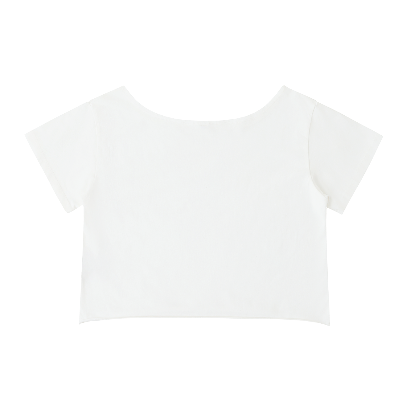 "Bandana Patchwork with Ungodly Apparel Logo" Off-Shoulder Rolled Hem Cotton T-Shirt