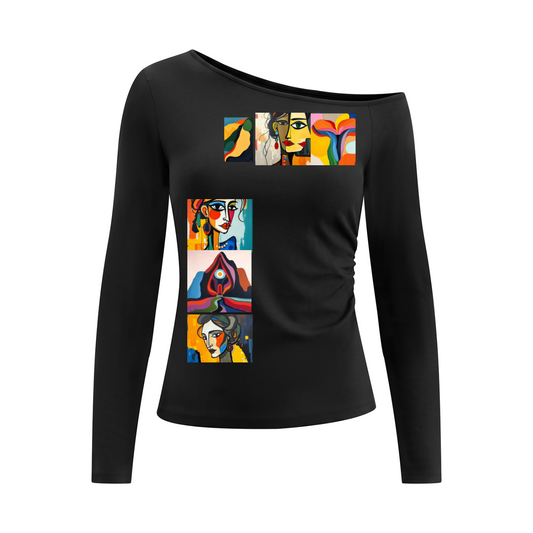 Ungodly Abstract Feminine Era Women’s Off-the-Shoulder T-Shirt