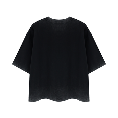 "Head on a Swivel" Unisex Reverse Dyed Boxy T-Shirt