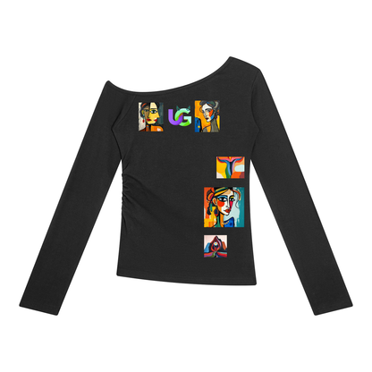 Ungodly Abstract Feminine Era Women’s Off-the-Shoulder T-Shirt
