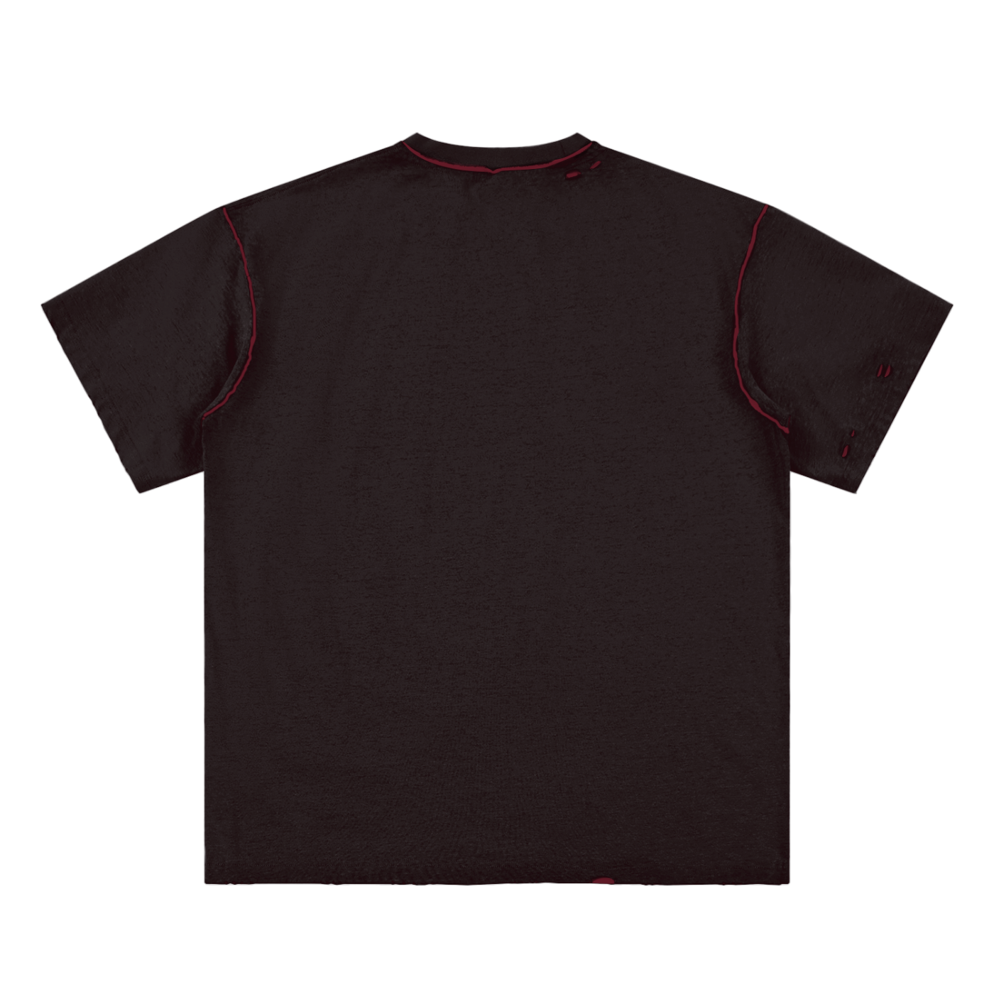 "Untamed" Hand-frayed Reversible T-shirt