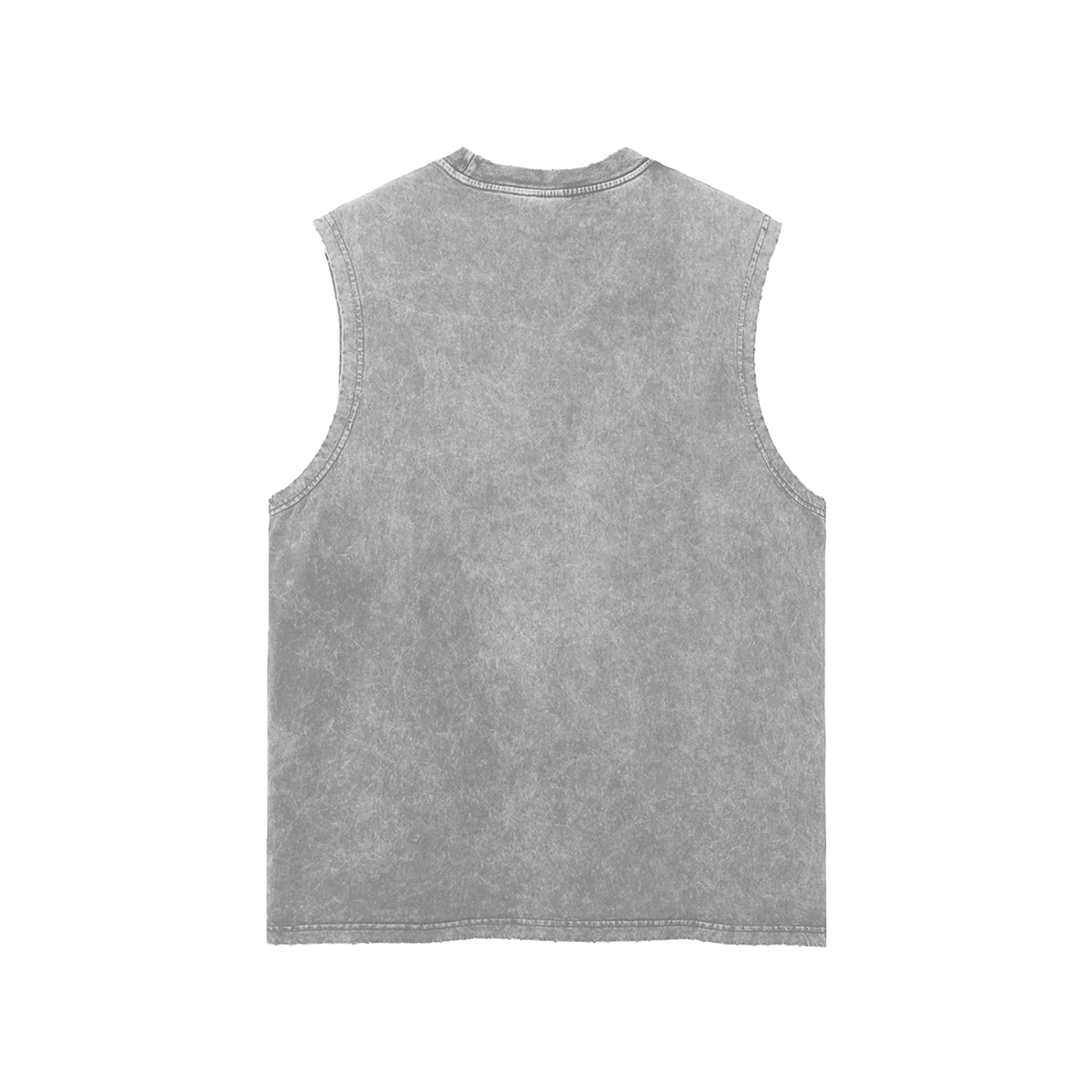 Alien Snow Washed Frayed Hem Tank Top