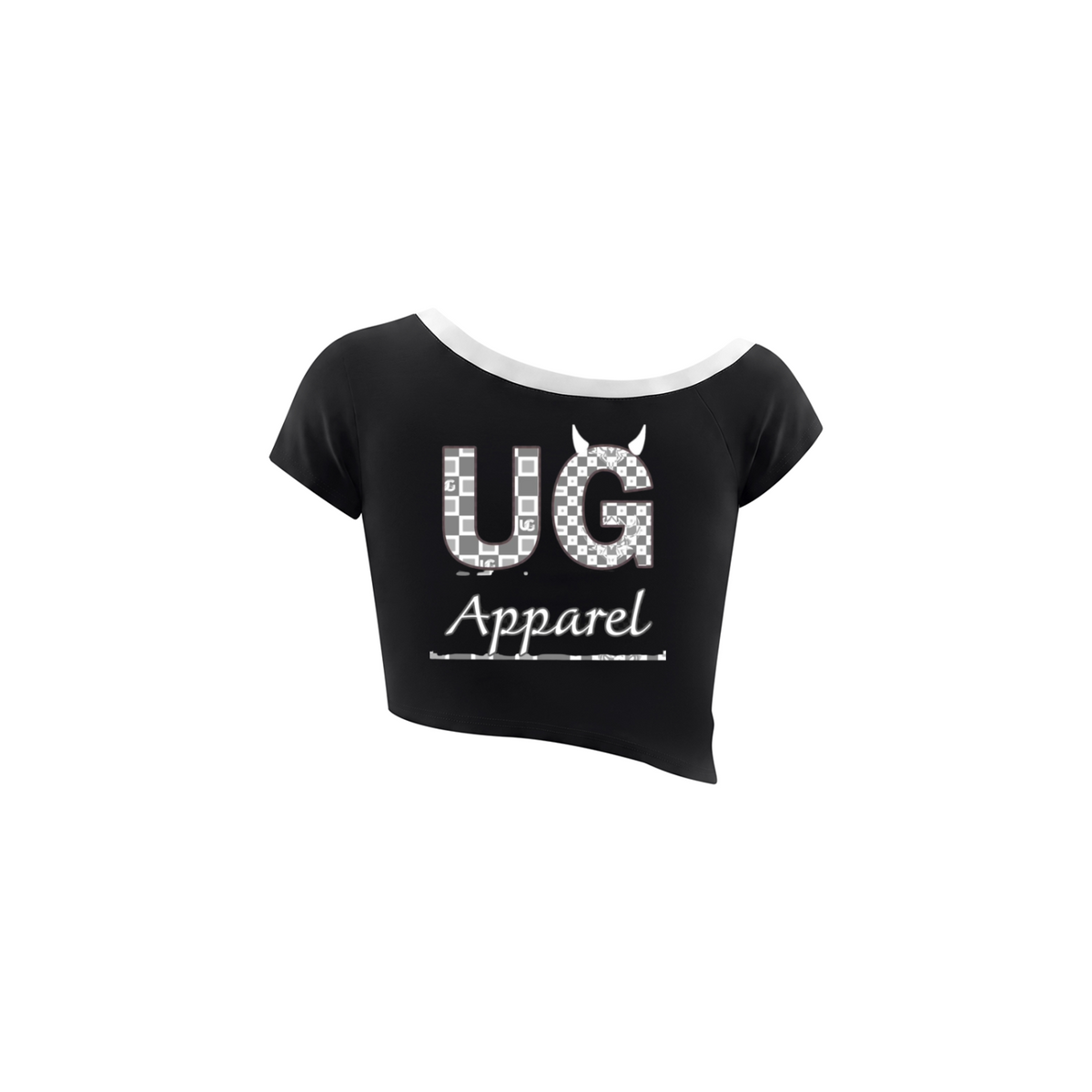 Women's Color Block Off-the-Shoulder T-Shirt "Never Beg for What You Deserve"