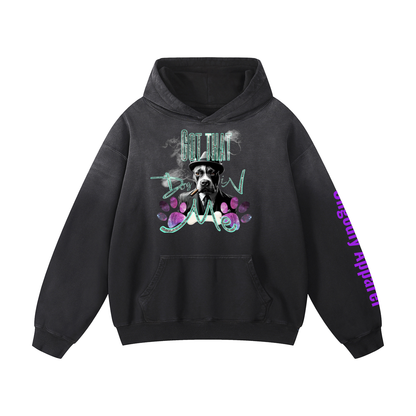 "Dog in Me" Heavyweight Sunfade Oversized Hoodie