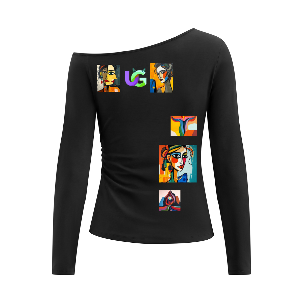 Ungodly Abstract Feminine Era Women’s Off-the-Shoulder T-Shirt