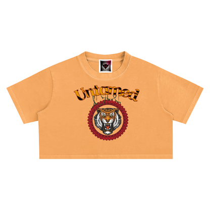 "Untamed" Snow Washed Crop Top