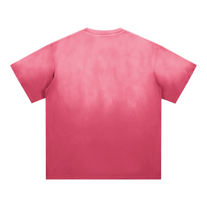 "Self-Destructive" Sunfade Edge Gradient T-Shirt