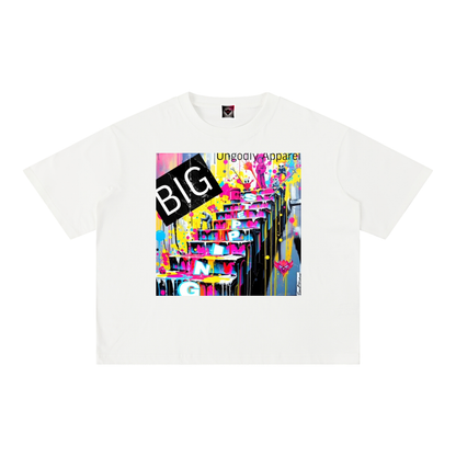 "Big Steppin" Mineral Wash Boxy Cotton T-Shirt