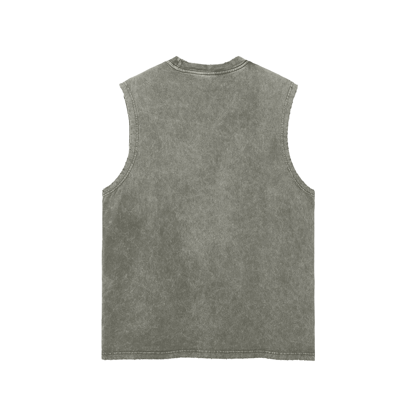 Alien Snow Washed Frayed Hem Tank Top