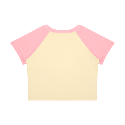 Women’s Raglan Color Block Baby T-Shirt "Ungodly Ice Cream"