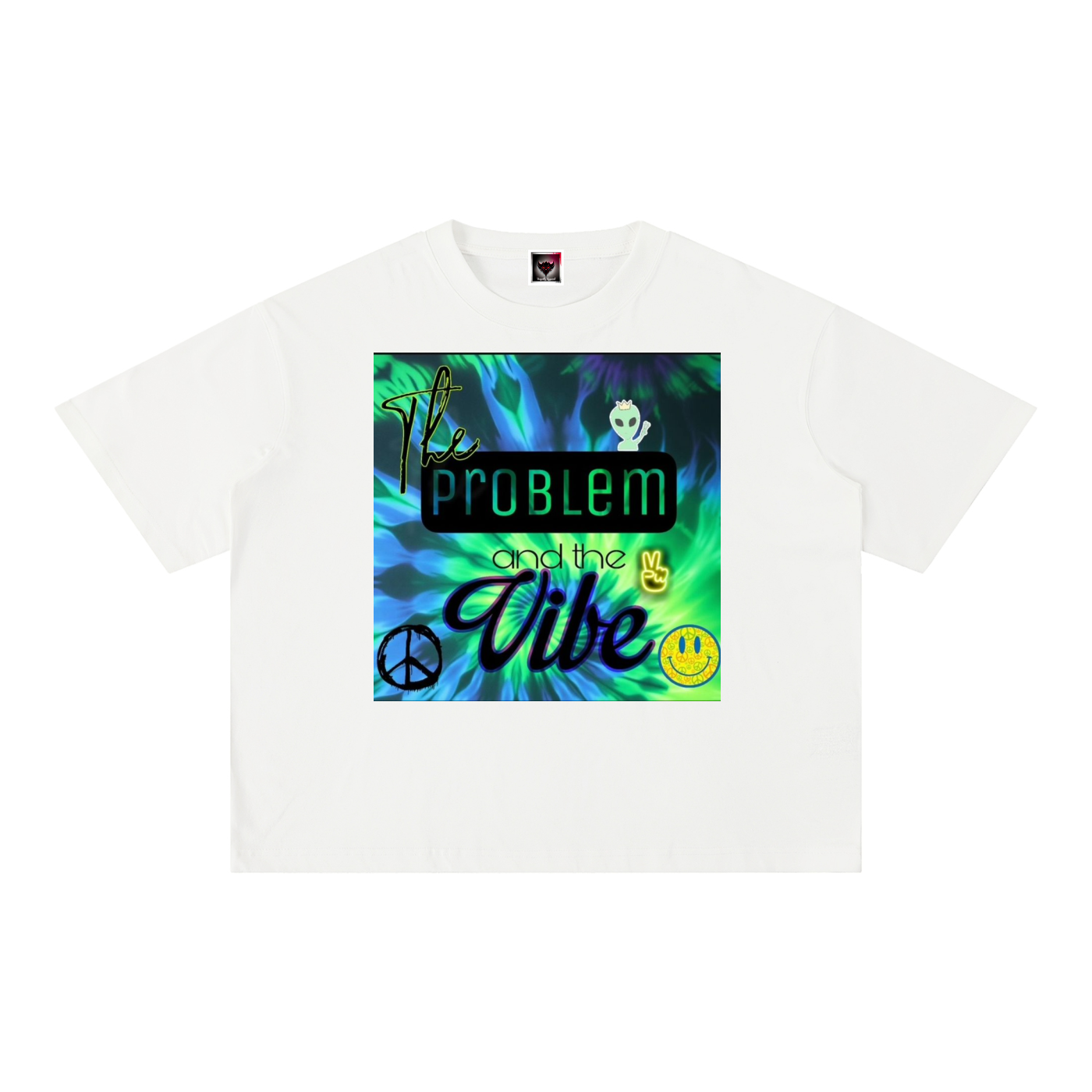 "The Problem and the Vibe" Mineral Wash Boxy Cotton T-Shirt