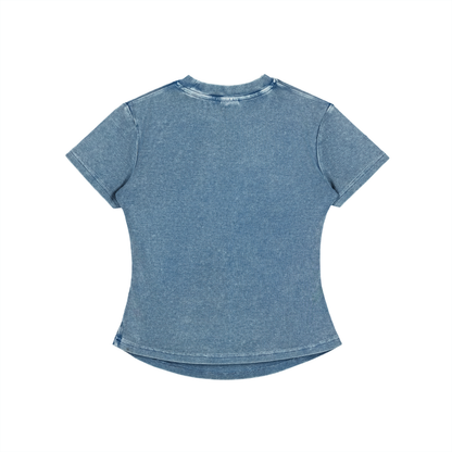 "UG Diamonds" Vintage Washed Bodycon Cotton T-Shirt