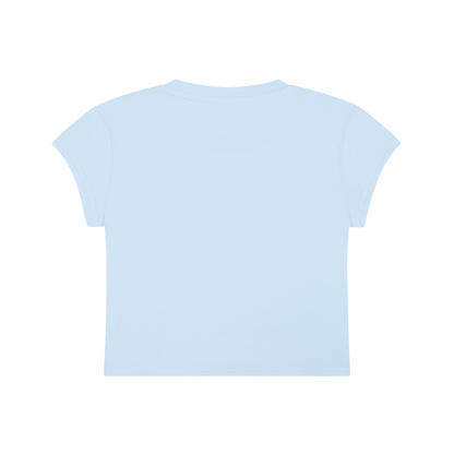 "Bad and Sad" Women's Slim-Fit Cropped T-Shirt