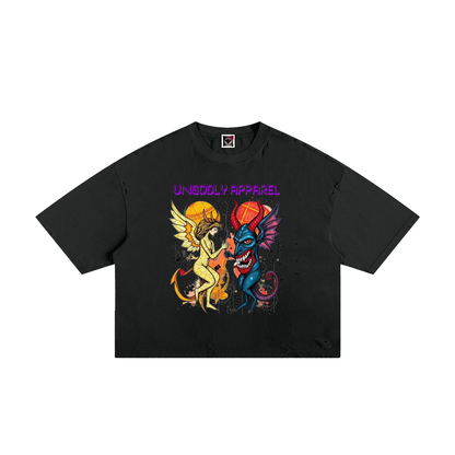 Angels and Demons Classic Frayed Boxy Tee