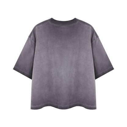 "Head on a Swivel" Unisex Reverse Dyed Boxy T-Shirt