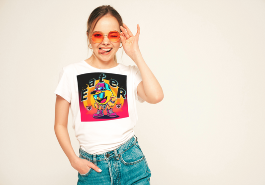 Fun Cartoon "Eater" Women's Softstyle Tee - Vibrant Graphic Tee for Casual Wear