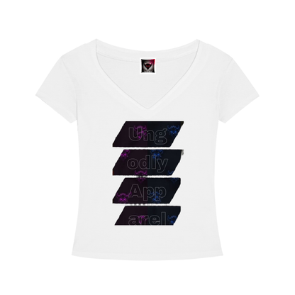 "Vertical Ungodly Apparel"Tencel Slim Fit V-Neck T-Shirt