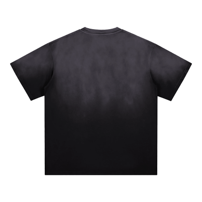 "Self-Destructive" Sunfade Edge Gradient T-Shirt